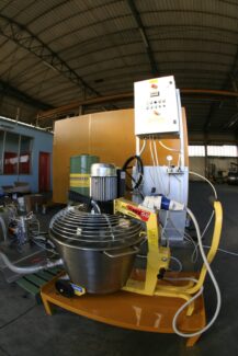 Dosatrice distaccante per lingottatrici Ghirarduzzi per applicazione del distaccante sui panetti