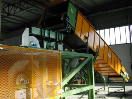 Separatore magnetico industriale Ghirarduzzi per la separazione dei bronzi e dei metalli non ferrosi