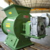 Ghirarduzzi rotary valve for dust-tight discharge from hoppers, silos, and filters. Designed for use in metallurgy, recycling, and chemical industries. Robust steel construction with geared motor.