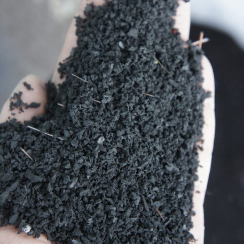 separazione granulo gomma-materiale sporco