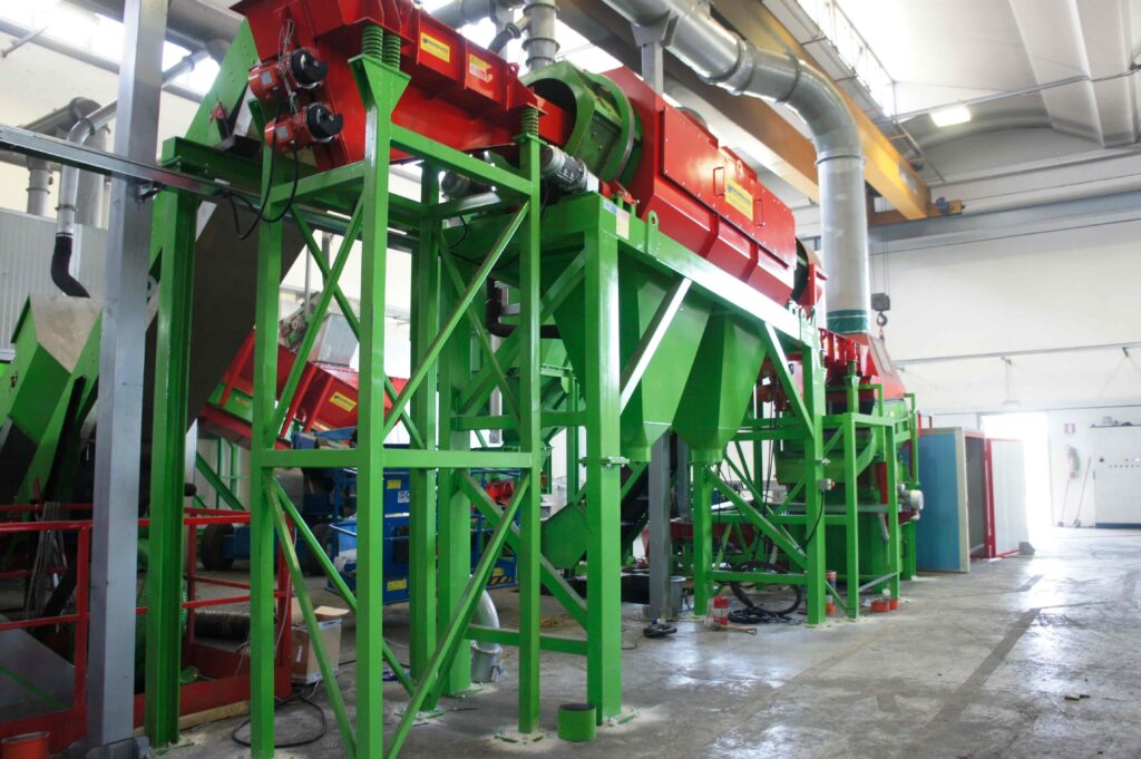 Representation of a Ghirarduzzi screening plant, synonymous with innovation, durability, and ease of use in the industry